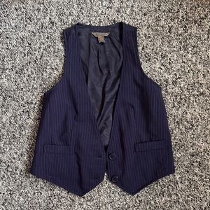 Bitten by Sarah Jessica Parker Navy Pinstripe Vest